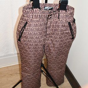Missguided Ski Trousers Flare Brown and Tan